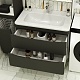 Style Line Мебель для ванной Бергамо Мини 80 подвесная черная Люкс антискрейтч Plus – картинка-24